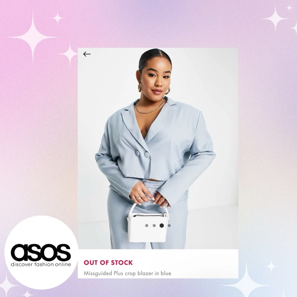 Cropped blazer from ASOS